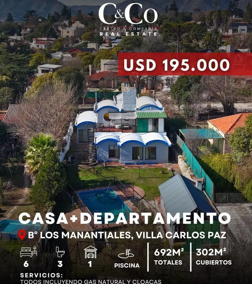 Venta Casa Con Pileta Con Departamento Independiente En Los Manantiales – Villa Carlos Paz 2