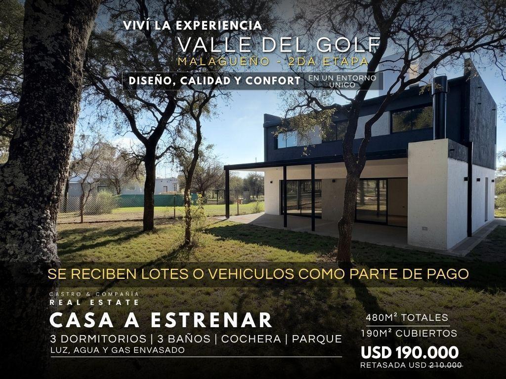 Foto de Venta Casa a Estrenar de 3 Dormitorios en Barrio Privado Valle del Golf, imagen 1