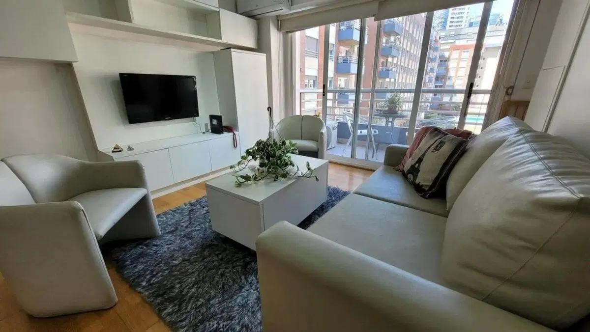 VENTA MONOAMB.AMOBLADO EN PUERTO MADERO C/BALCON 2