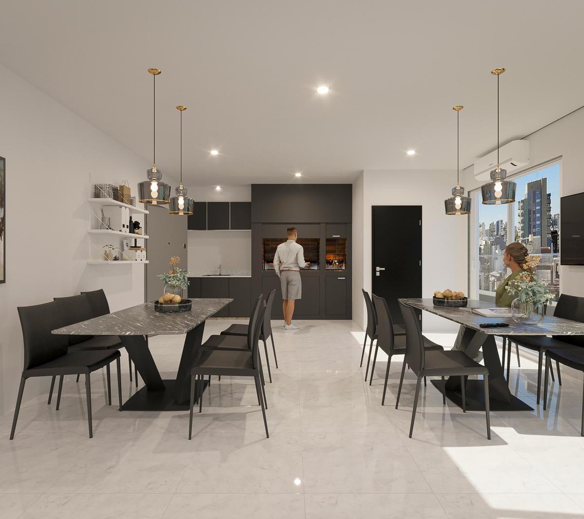 Departamento en tres ambientes en venta, full amenities