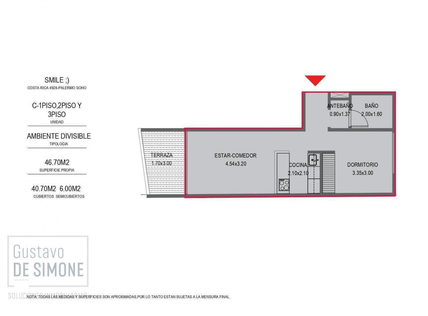 Foto de venta de departamento 2 ambientes en palermo financiado, imagen 3