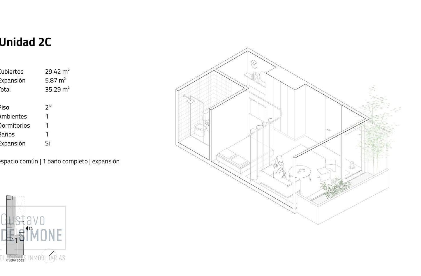 Foto de Venta / Departamento / Monoambiente / Con Balcón / Sin Amenities / En, imagen 2