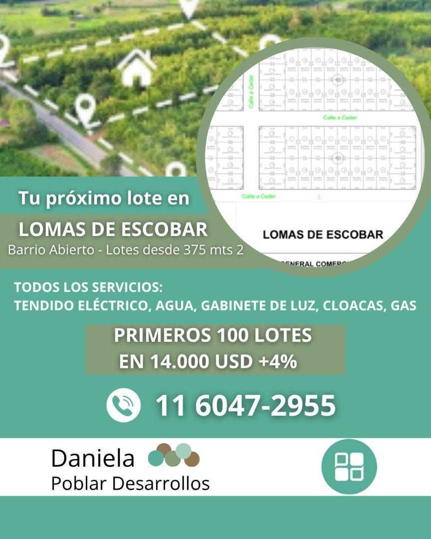 LOTES ZELAYA PILAR, BARRIO ABIERTO TODOS LOS SERVICIOS