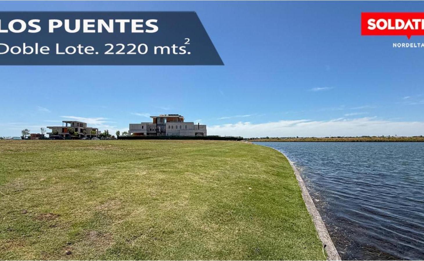 Doble Terreno al agua, Los Puentes, Nordelta