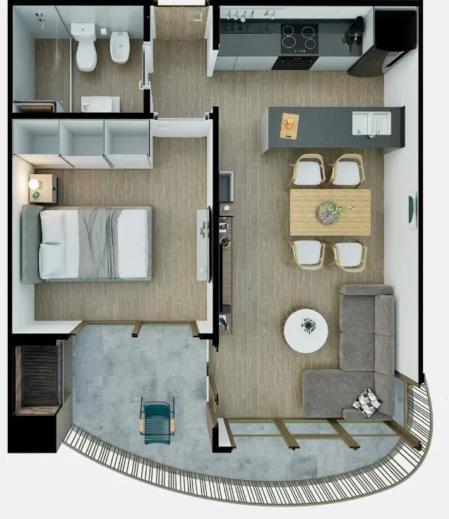 Departamento en construccion con financiacion 2 ambientes  en Solara Escobar con amenities 4