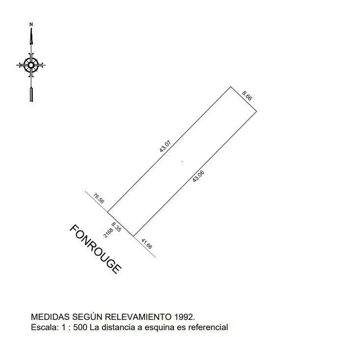 Venta de Terreno en Mataderos 800M2 vendibles