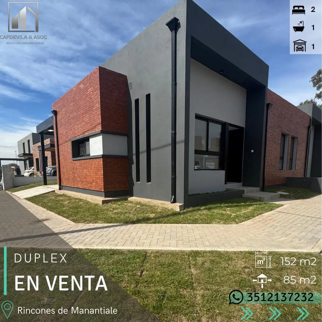DUPLEX 2 DORMITORIOS - RINCONES DE MANANTIALES 2