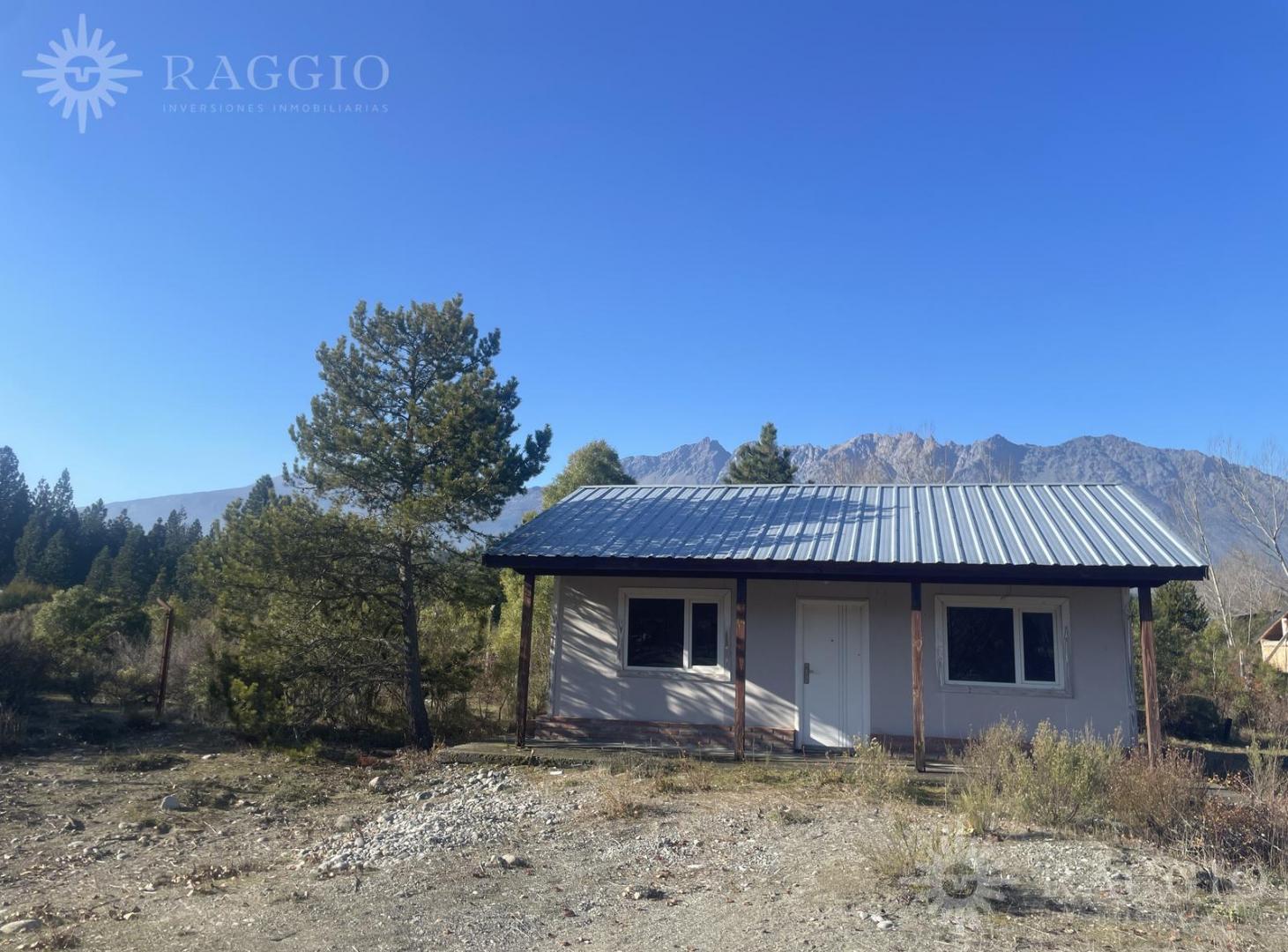 Casa de 2 habitaciones (a terminar) en Paraje Entre Ríos, Lago Puelo (EZ-72)