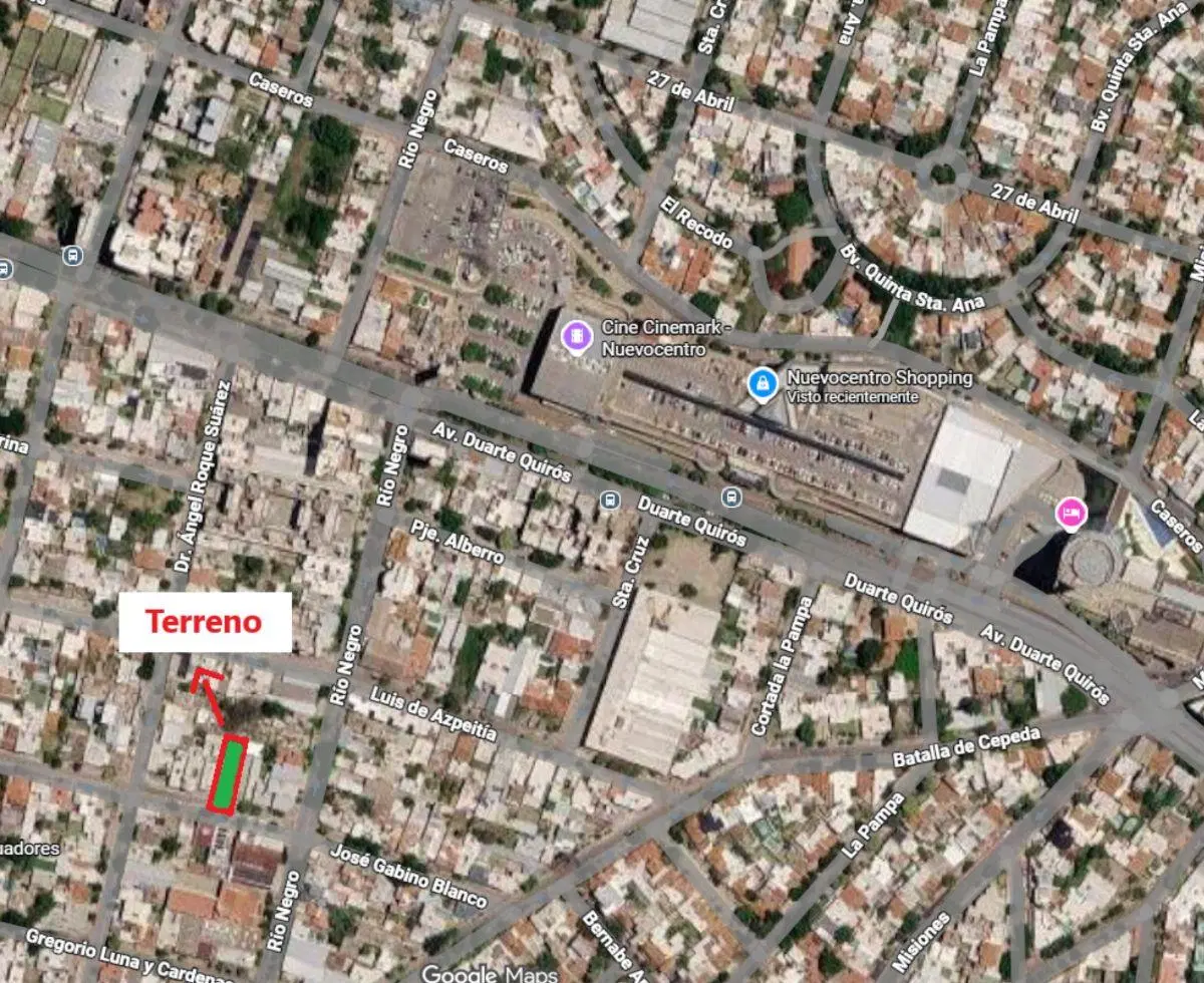 Terreno en Venta – Zona Nuevo Centro Shopping 5