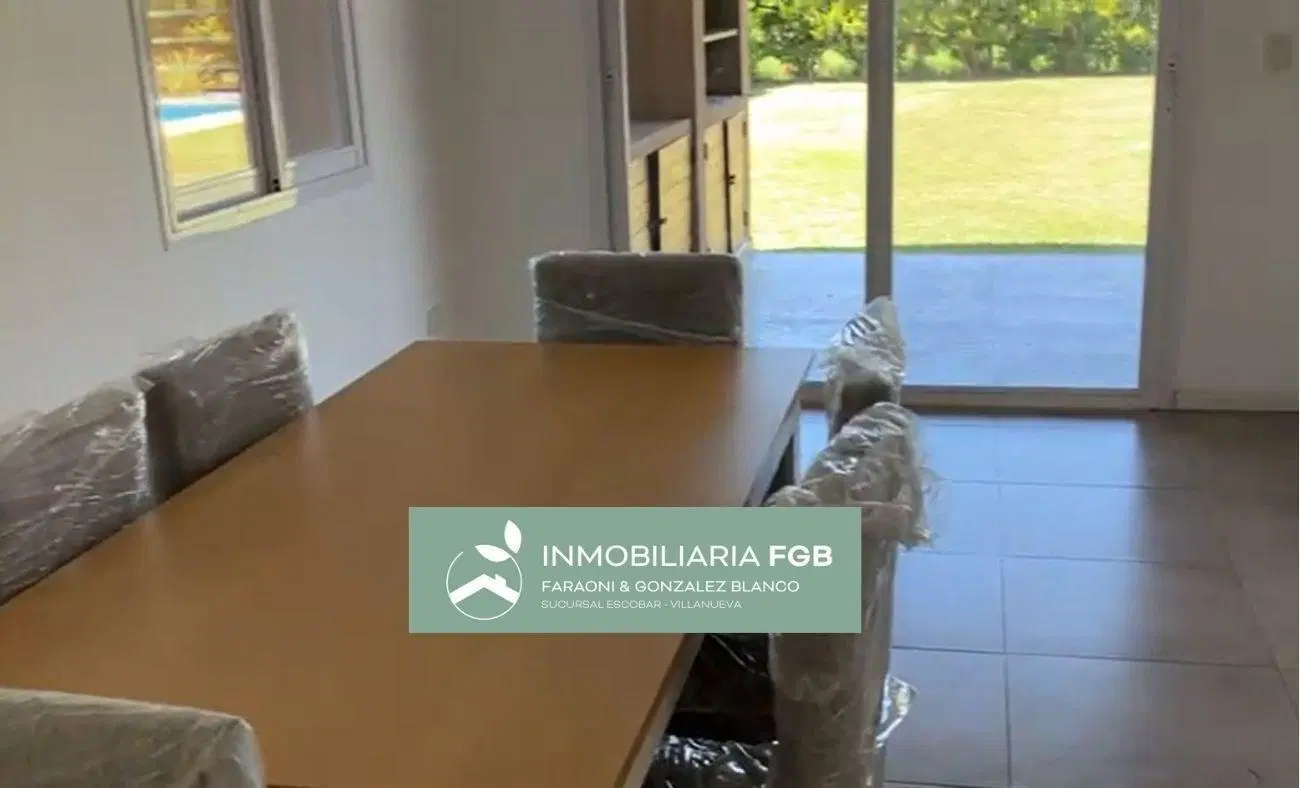 Casa en Alquiler en Barrio Golf | El Cantón  | 3 Dormitorios | Pileta | Amoblada | Losa radiante por 3