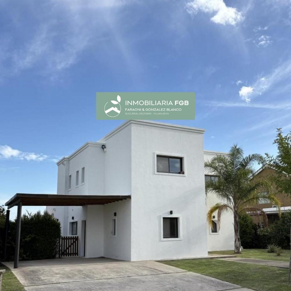 Casa en Alquiler en Barrio Puerto El Cantón | 3 dormitorios + dep. de servicio | pileta | galeria |