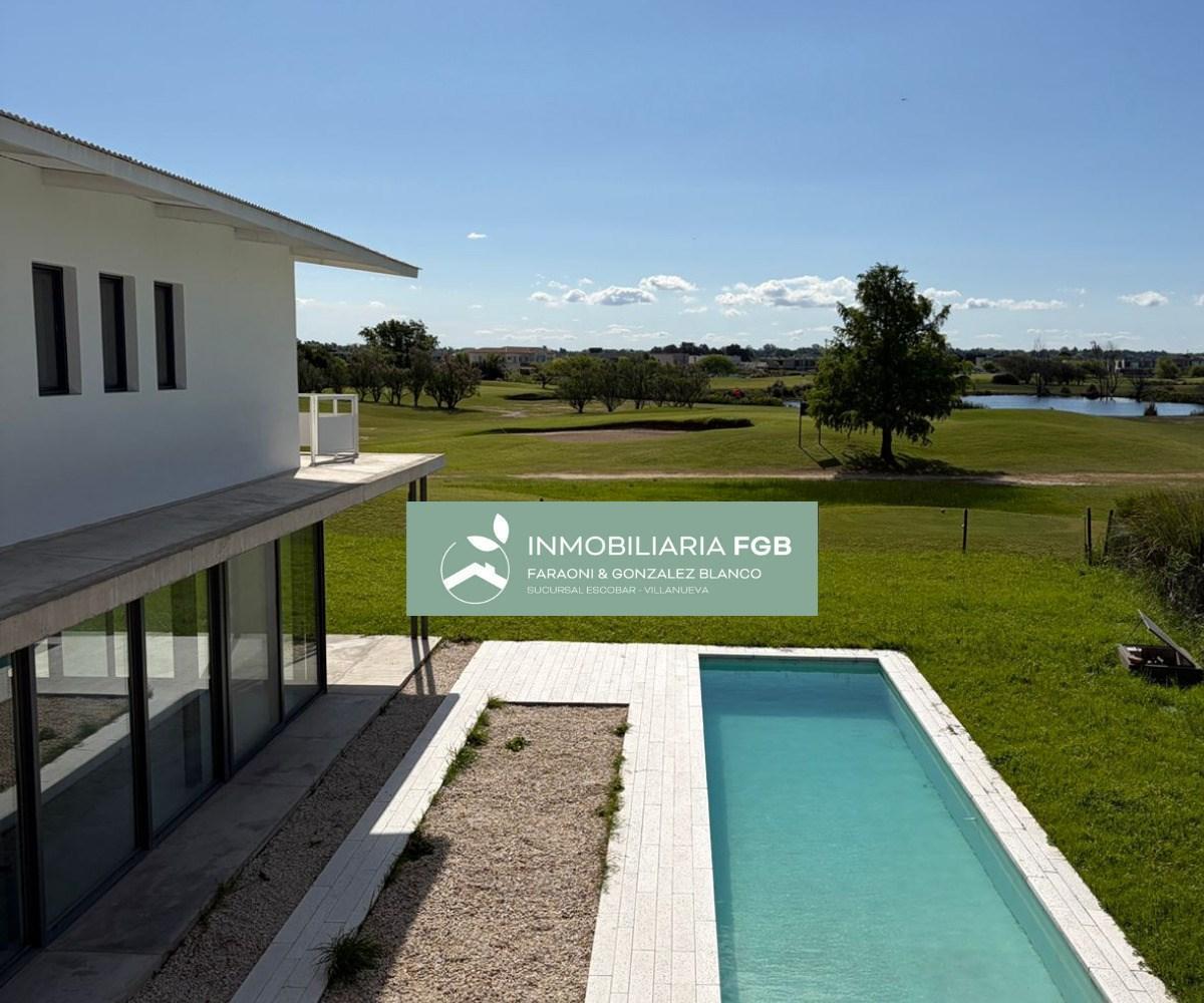 Casa al Golf con pileta en Alquiler en Barrio Golf El Cantón, Escobar | Terraza - Diseño y calidad