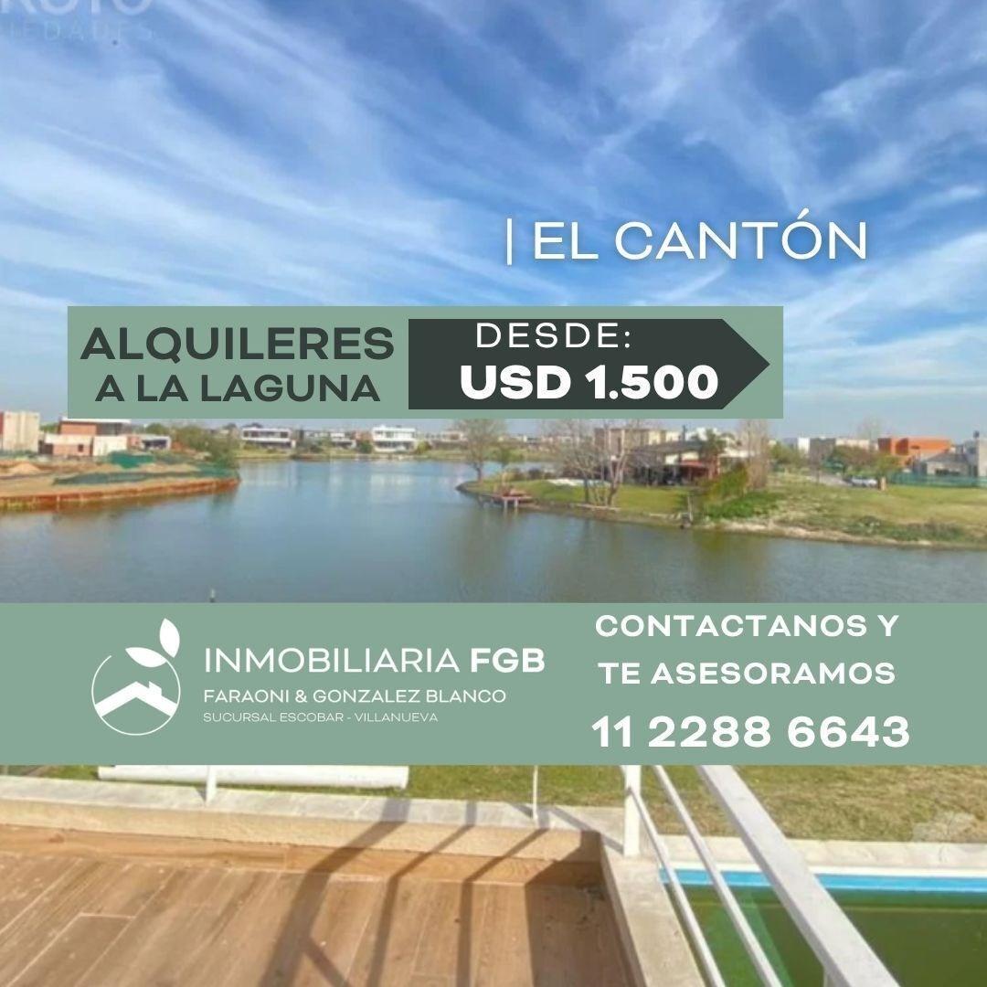 Foto de Casa a la laguna con pileta en Alquiler en El Cantón, Escobar |, imagen 1