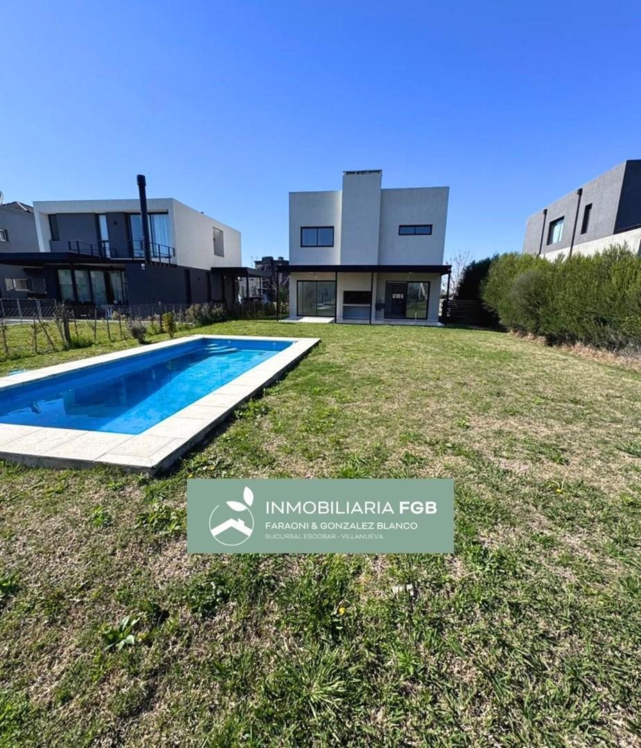 Casa con pileta en Alquiler en Barrio Araucarias | Puertos del lago | Escobar | INGRESO INMEDIATO |