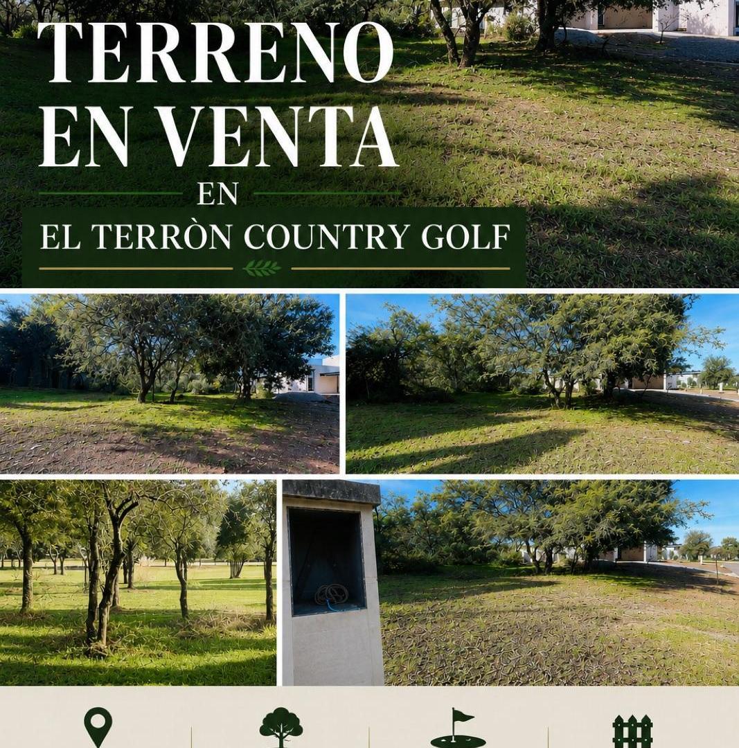 Estancia el Terrón terreno en venta plano con vista al golf entorno consolidado