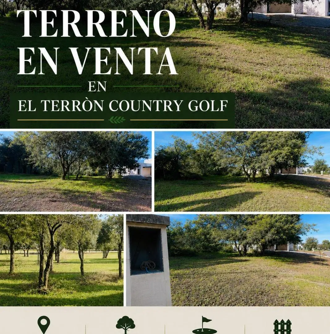 Estancia el Terrón terreno en venta plano con vista al golf entorno consolidado 5