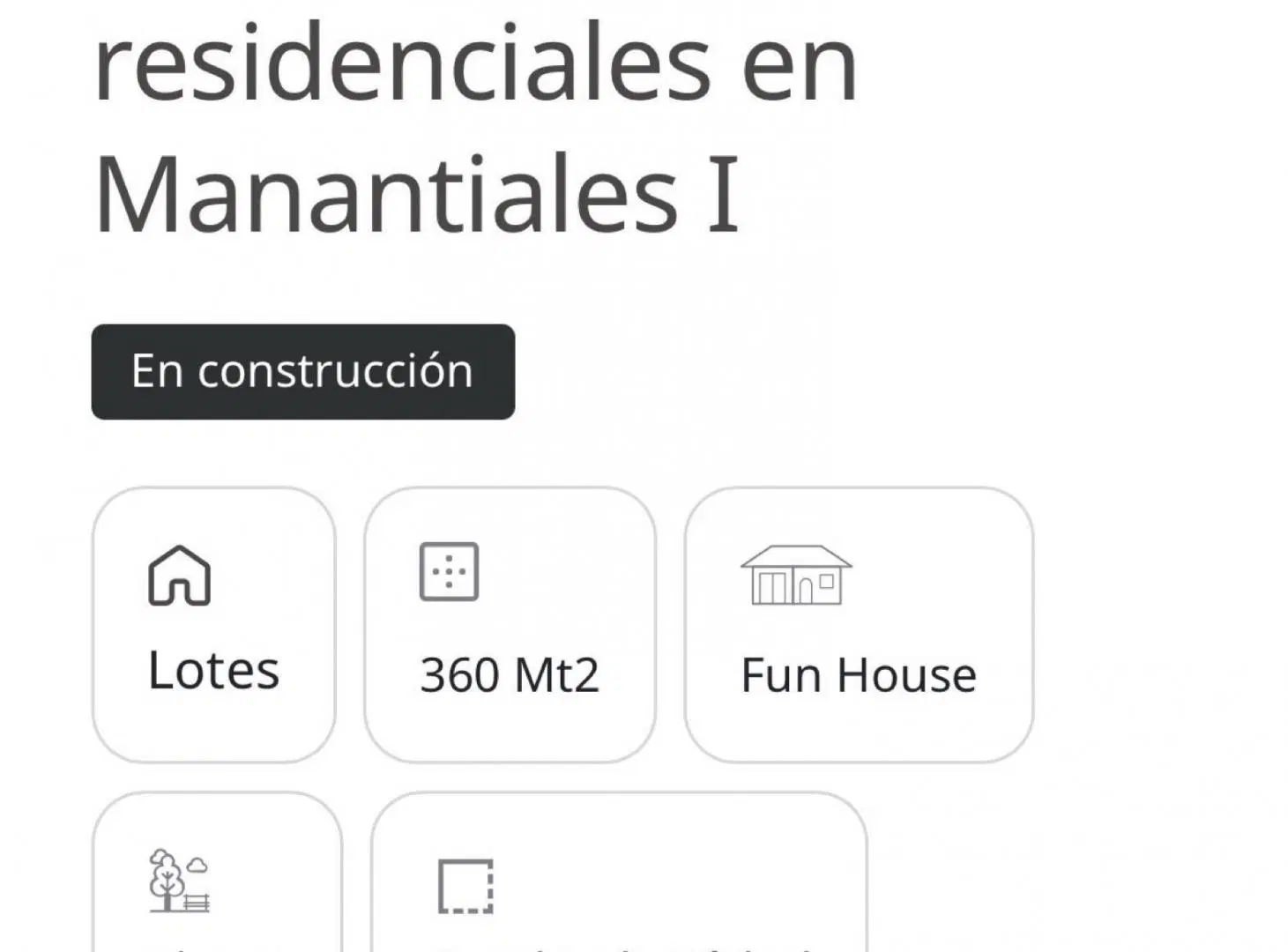 El Paso lote en venta 360 mtrs Manantiales 2