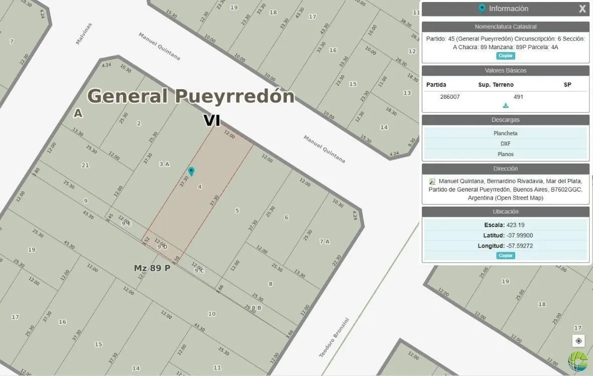 Lote en venta - Bernardino Rivadavia 3