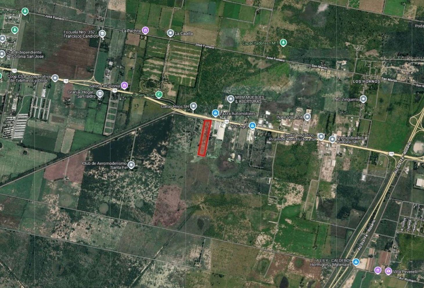 Foto de VENTA DE 5 HECTAREAS SOBRE RUTA 19 AREA INDUSTRIAL, imagen 1