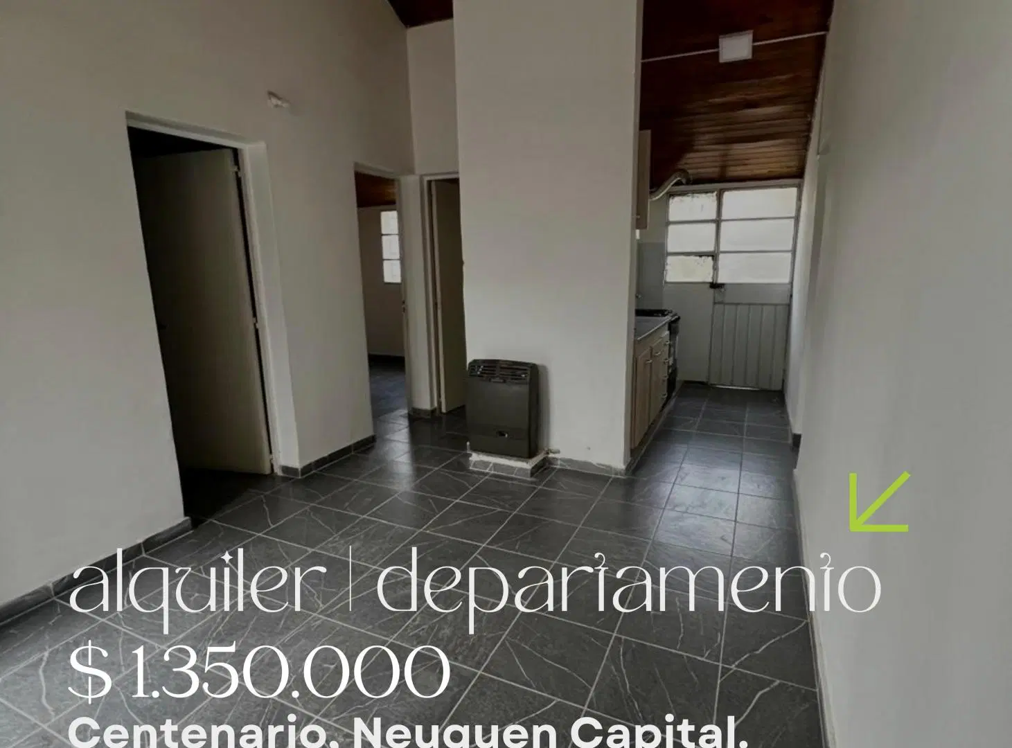 Departamento con 2 dormitorios en alquiler en Lago alumine 1