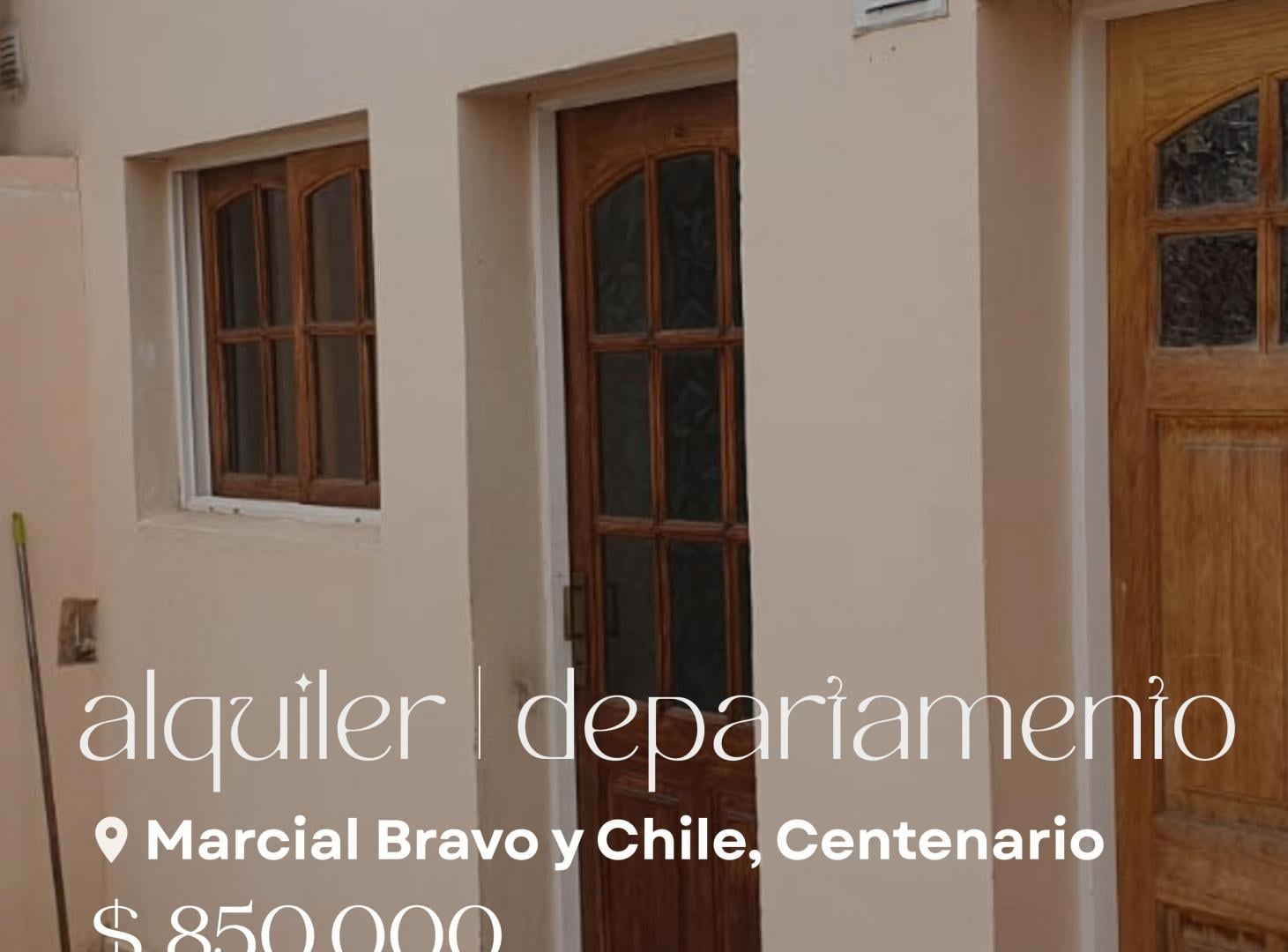 DEPARTAMENTO EN ALQUILER – MARCIAL BRAVO Y CHILE, CENTENARIO