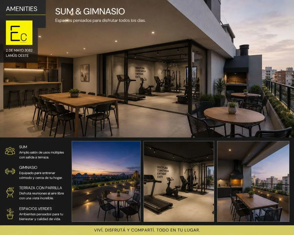 DEPARTAMENTO 3 AMBIENTES - EN CONSTRUCCION 70M2 - LANUS OESTE 2