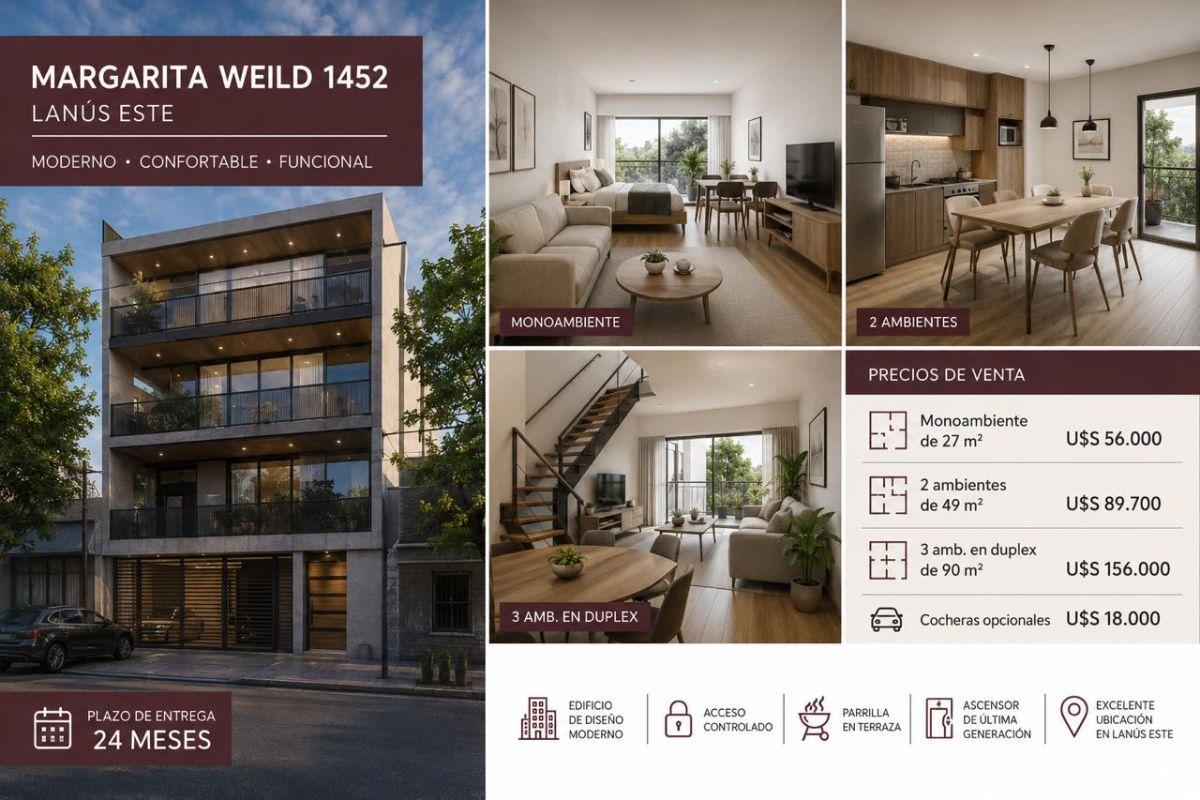 Foto de Venta Duplex 3 Ambientes en Edificio en Construcción -Lanús Este, imagen 5