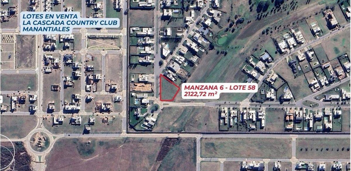 LOTE DE 2122 M2 EN VENTA COUNTRY LA CASCADA FONDO GOLF ETAPA 1