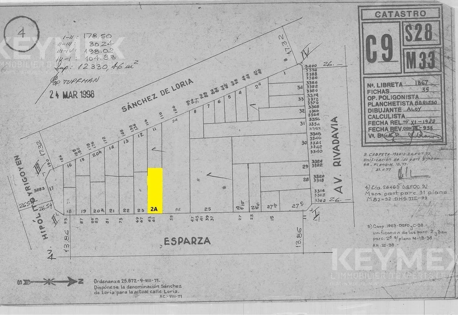 Venta Lote en Balvanera Almagro 2