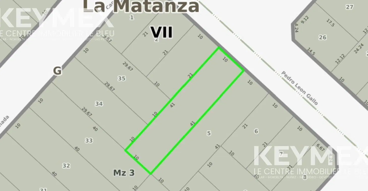 Terreno venta San Justo 10 x 41 apto comercial 3