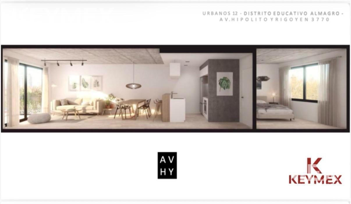 Departamento 3 ambientes con balcón, en Almagro. En construcción-entrega estimada mediados 2028.