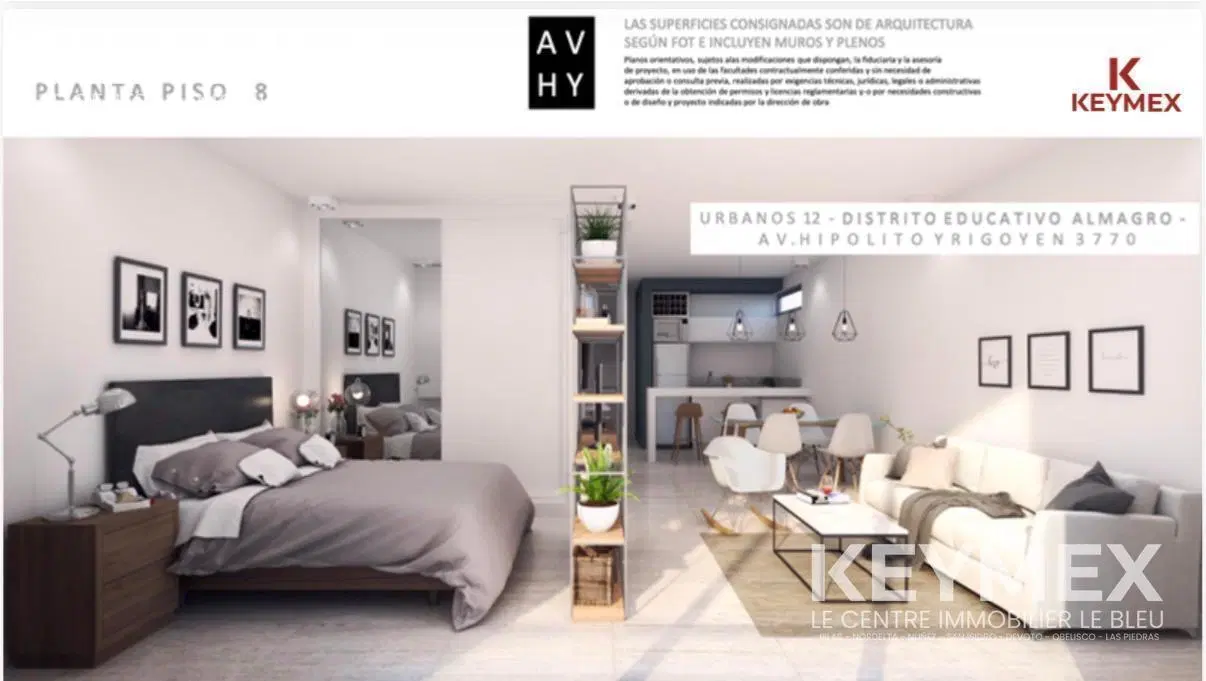 Departamento 3 ambientes con balcón, en Almagro. En construcción-entrega estimada mediados 2028. 5