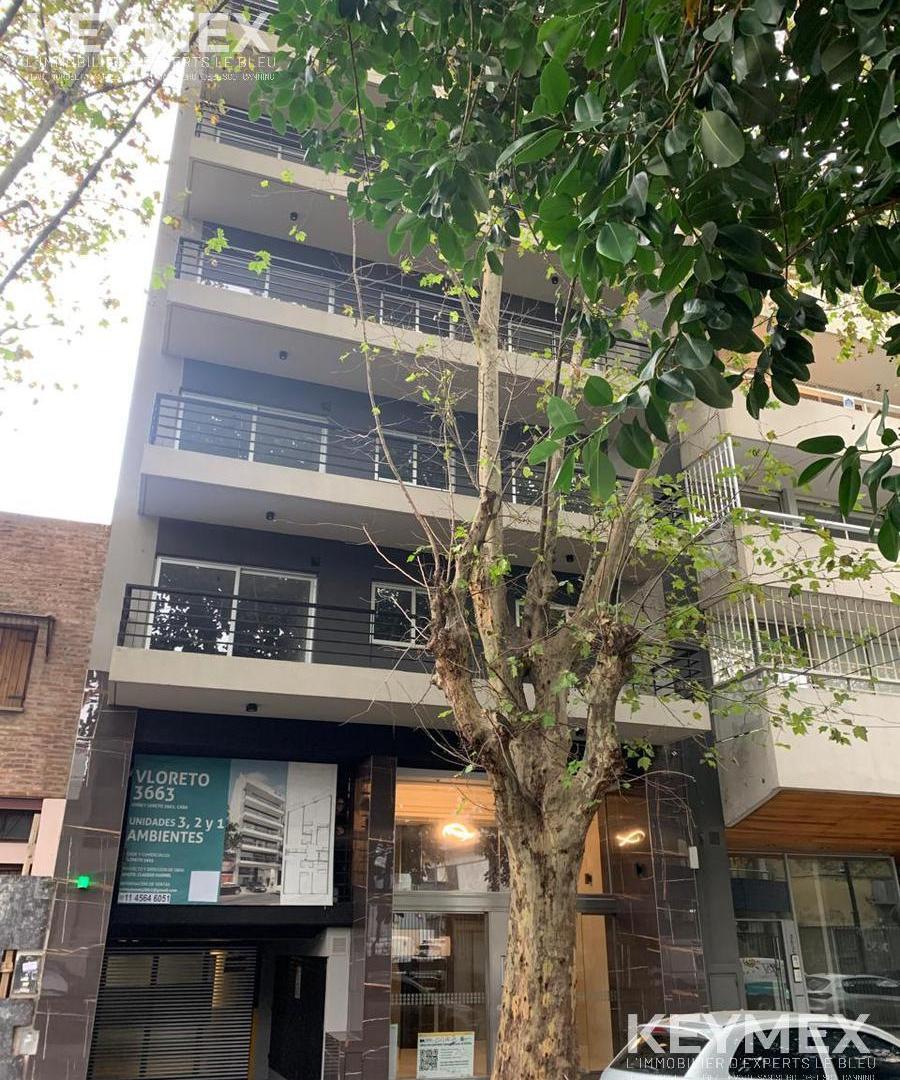 Departamento en Colegiales. Ambiente y medio, muy luminoso, a estrenar!