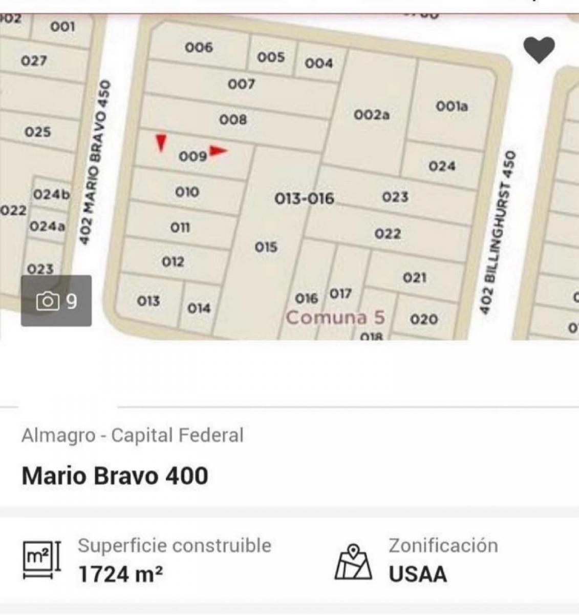 Terreno en Venta!!! A solo 150 metros de Av. Corrientes!!- Almagro