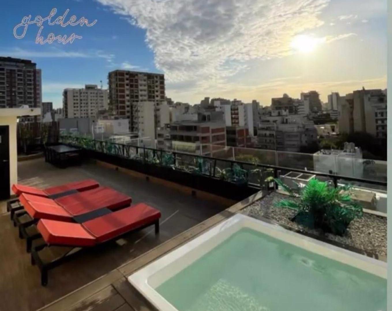 Duplex de 140 m2 con terraza de 70 m2 propia jacuzzi dos cocheras. Torre full amenities