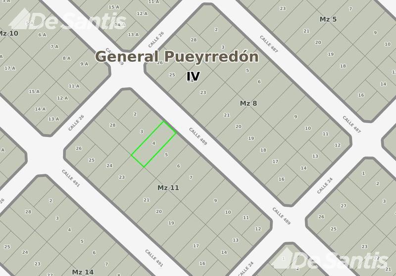 Lote sito en barrio Acantilados.