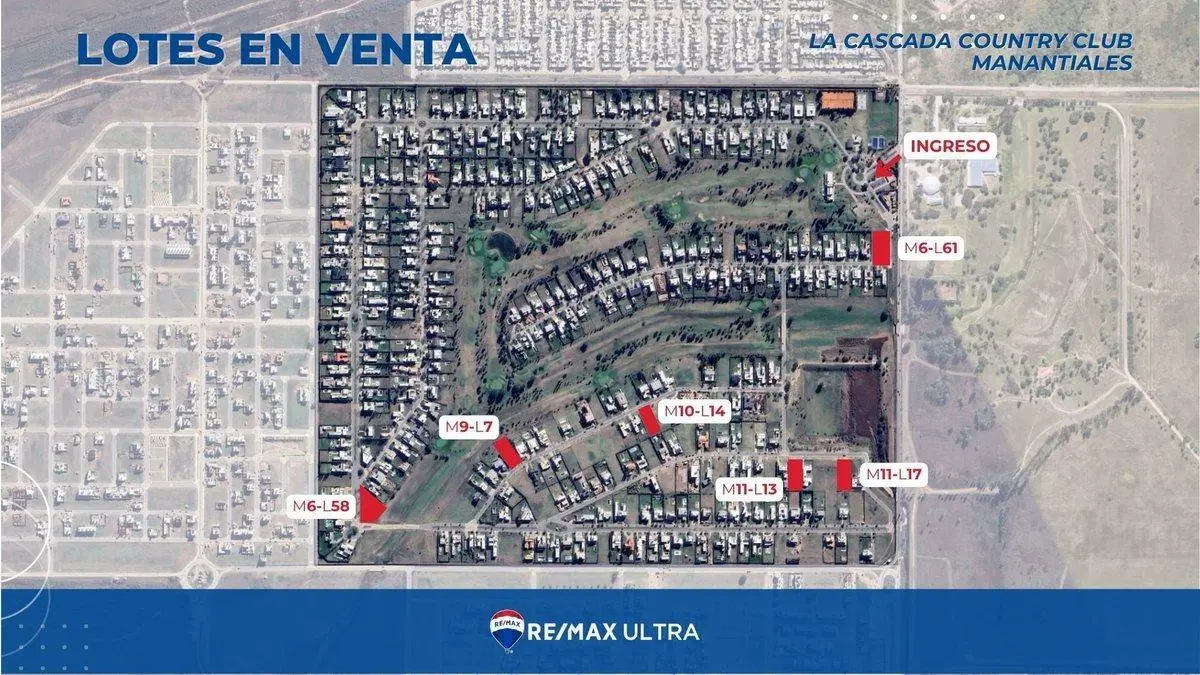 TERRENO DE 1700M2 EN VENTA LA CASCADA COUNTRY GOLF 3