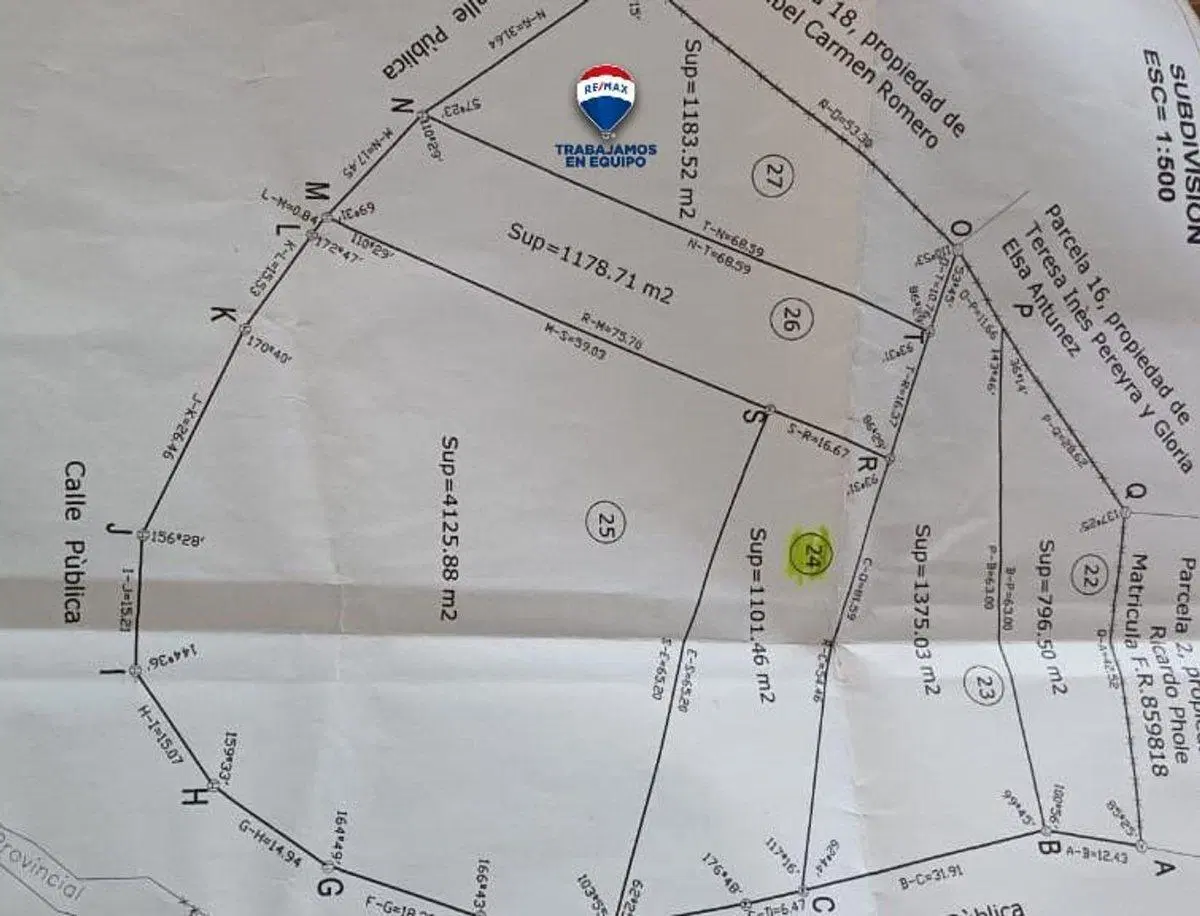 VENTA LOTE 1183M2 EN 2DA. USINA EMBALSE CORDOBA 2