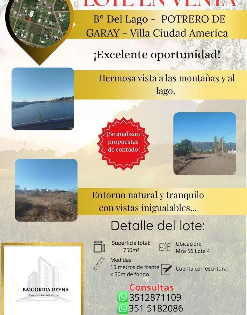 LOTE EN VENTA-POTRERO DE GARAY 2