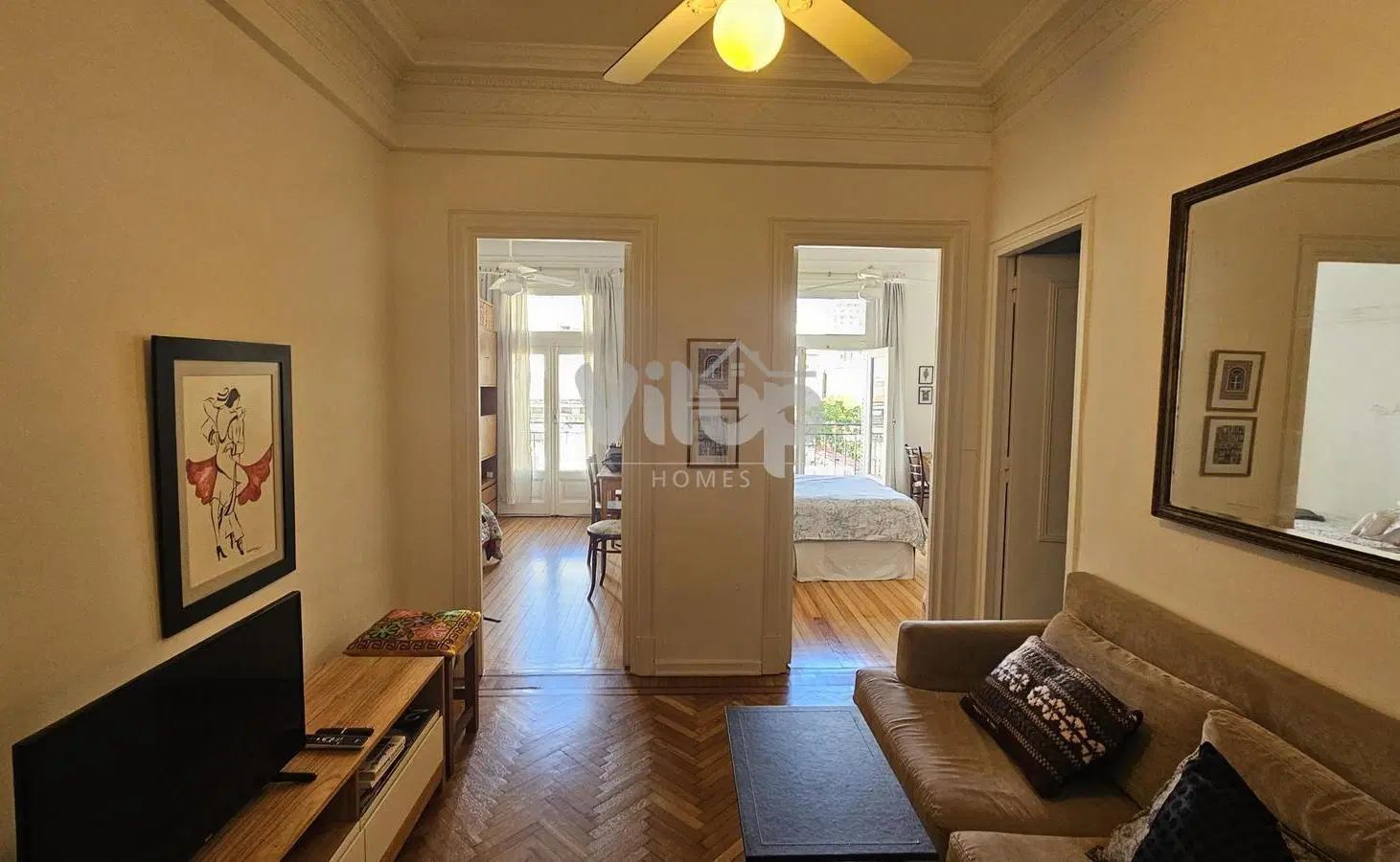 Departamento 3 ambientes alquiler temporario en Recoleta totalmente renovado 1