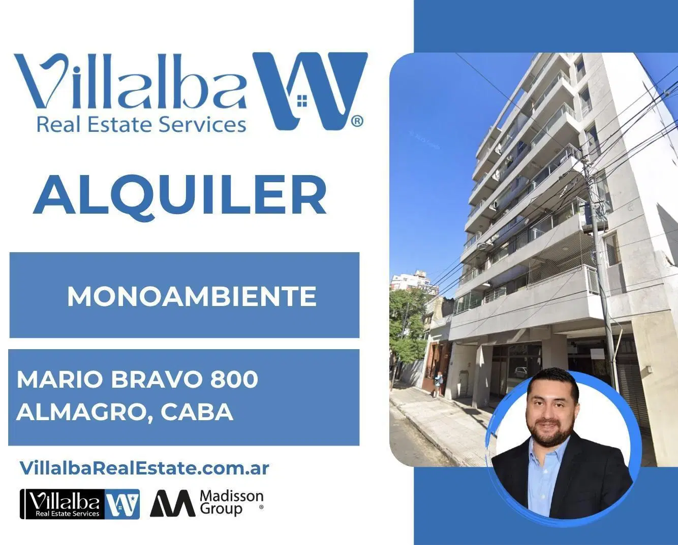 Departamento Monoambiente en Almagro 2