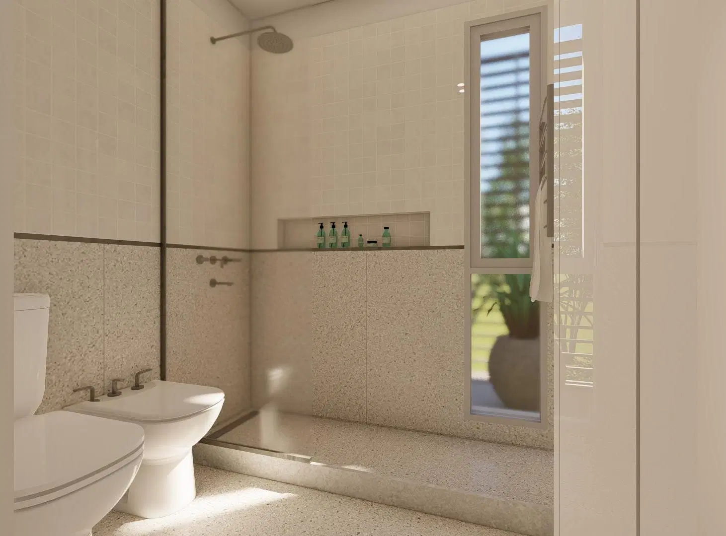 TERRAZAS DE MANANTIALES Categoria Moderno y Funcional, Duplex 3 Dorm con Piscina y patio fondo nort 3