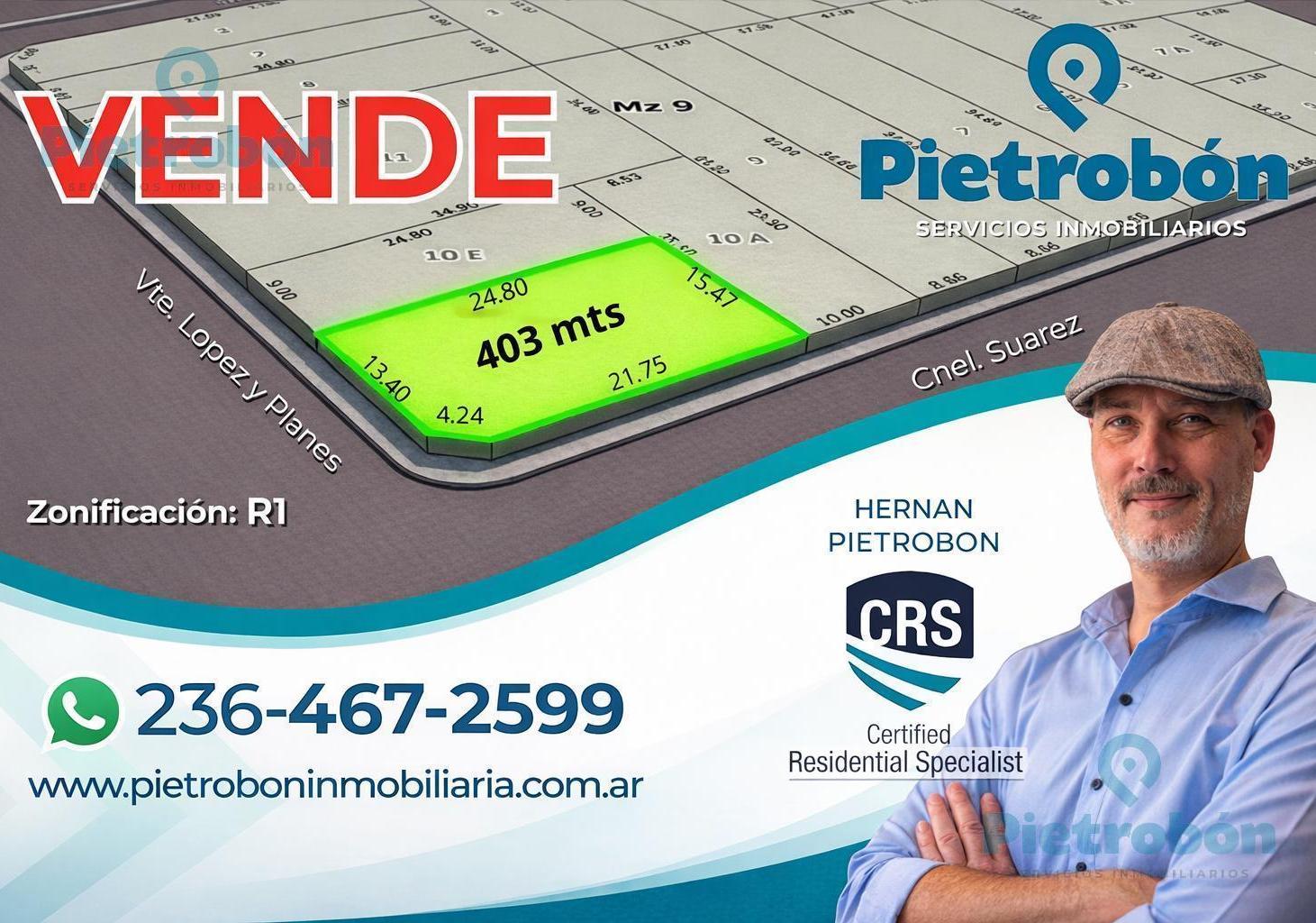 Foto de Terreno en VENTA - Vte. Lopez y Planes y Cnel. Suarez, imagen 2
