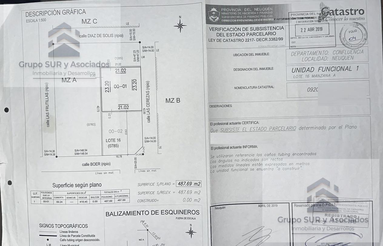 Foto de VENTA - Terreno 487 m2 - Neuquen - Confluencia Rural -, imagen 4