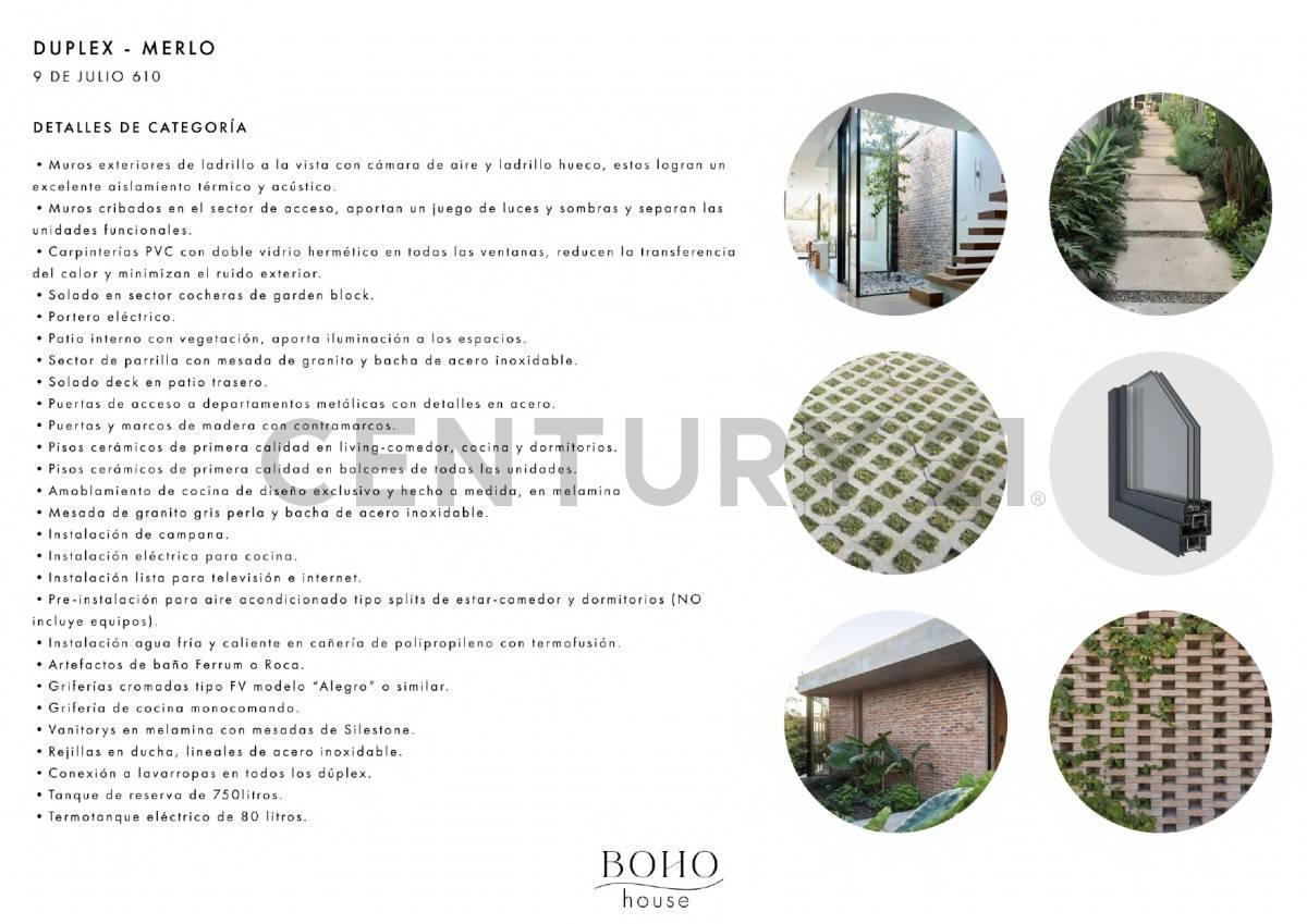 Foto de VENTA A ESTRENAR DUPLEX DE CATEGORIA 3 AMBIENTES EN MERLO CENTRO, imagen 4