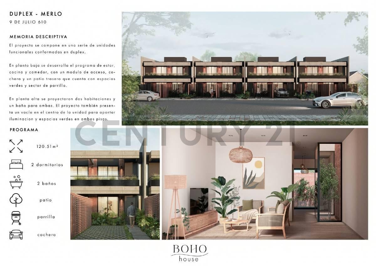 Foto de VENTA A ESTRENAR DUPLEX DE CATEGORIA 3 AMBIENTES EN MERLO CENTRO, imagen 5