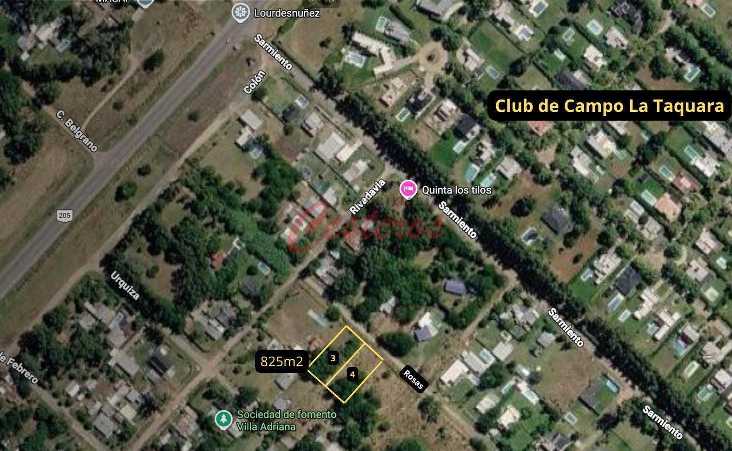 Foto de Terreno de 825 m2 en calle Rosas casi esquina Rivadavia - Villa Adriana, imagen 2
