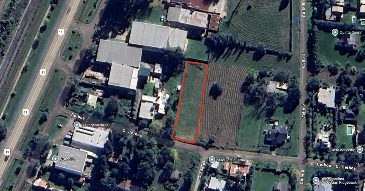 Venta Terreno en Sauce Viejo a Pocos m de R11 3