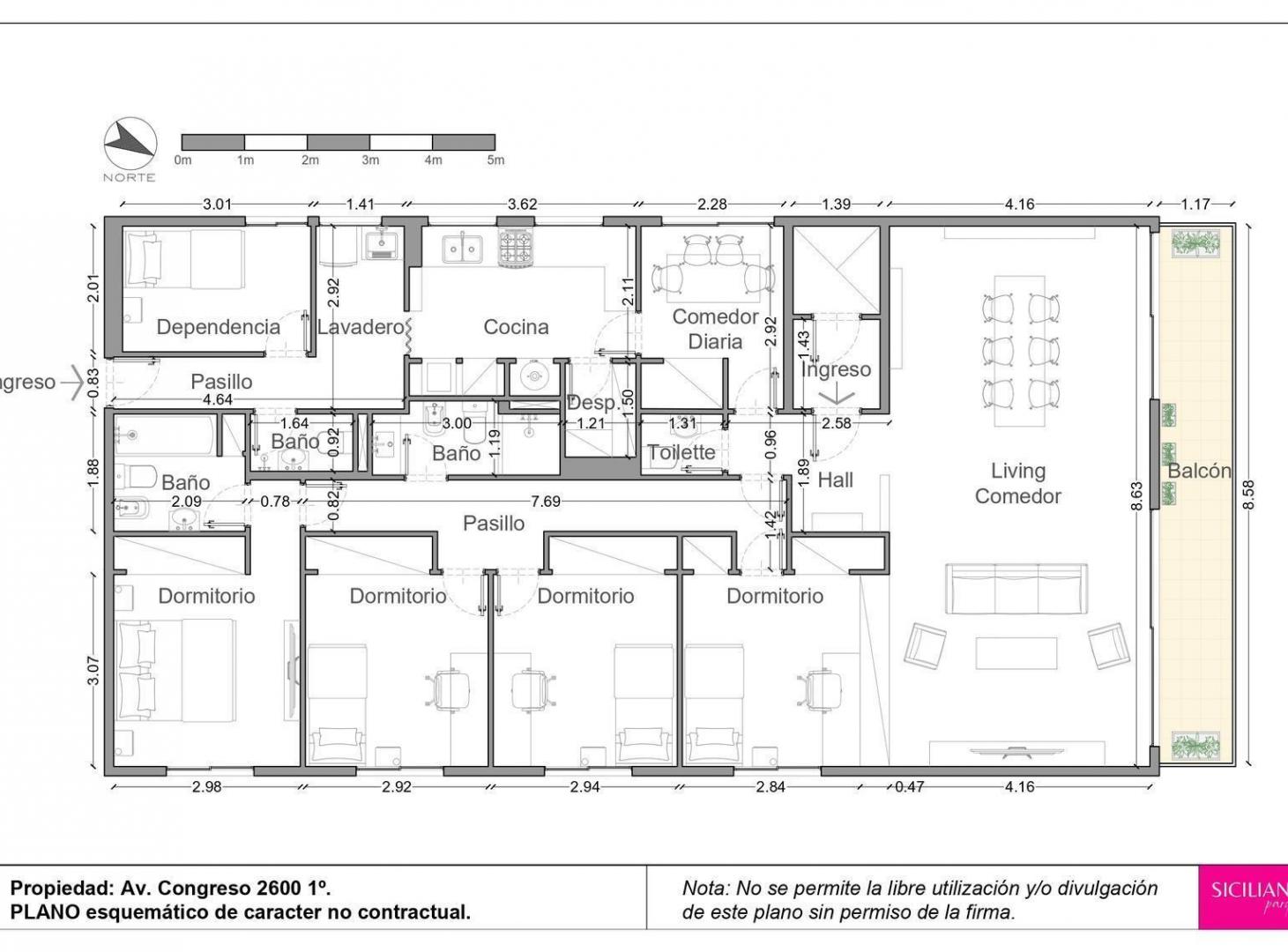 Foto de Venta - Departamento - 5 ambientes - Nuñez - Cocheras y baulera, imagen 3