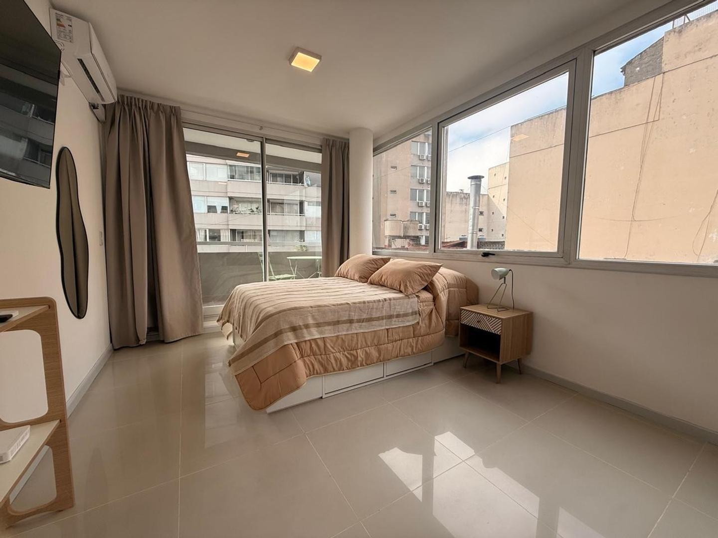 ALQUILER MONOAMBIENTE AMOBLADO CON BALCÓN+ AMENITIES –ABASTO